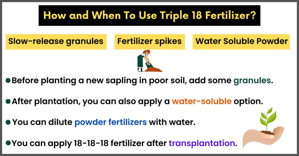 how to use 18-18-18 fertilizer
