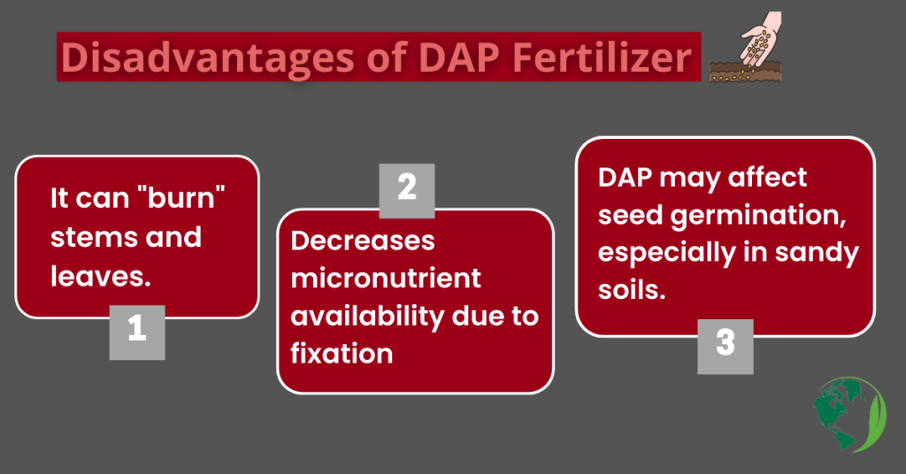 disadvantages of DAP fertilizer