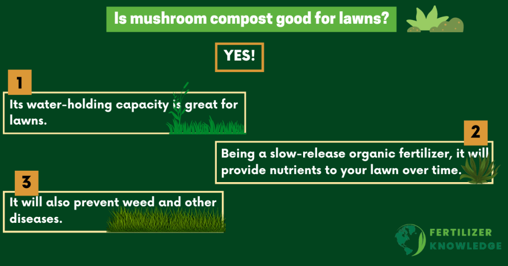 Is mushroom compost good for lawns